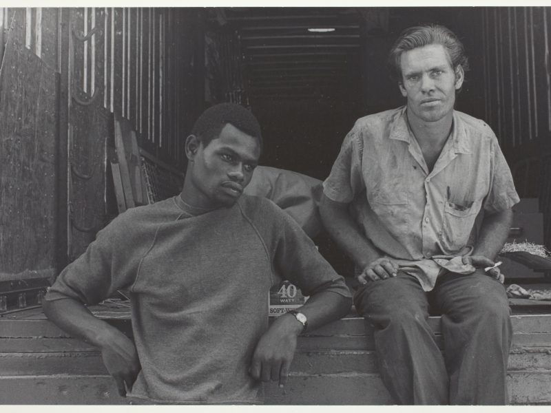 Danny Lyon, Two Workers at the State Fair, (Knoxville, Tennessee), 1967