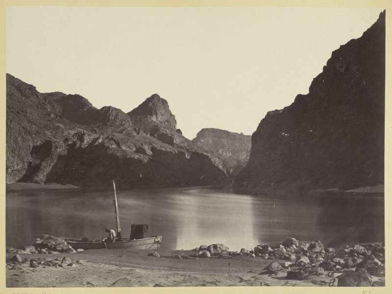 Timothy O'Sullivan, Black Cañon, Colorado River, from Camp 8, Looking Above, 1871