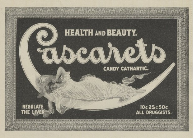 Advertisement for Cascarets, Munsey's Magazine, November 1898.