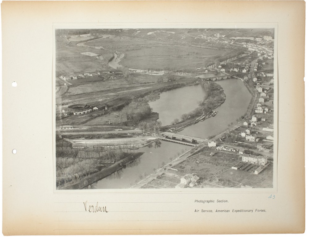 Plate 43. Verdun, from an album of World War I aerial photography assembled by Edward Steichen, in the collection of the Art Institute of Chicago.